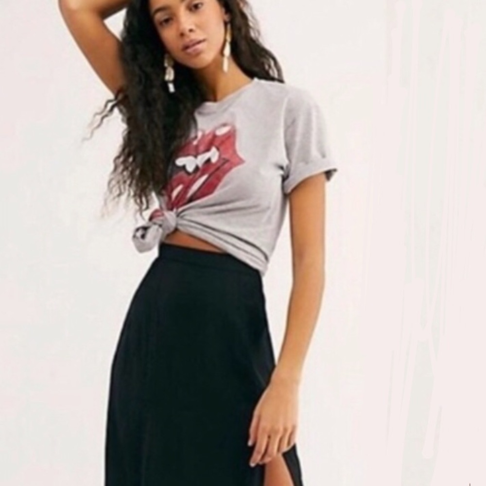 Valentine Full Length Skirt High Waist Floor Skimming With Side Split 10